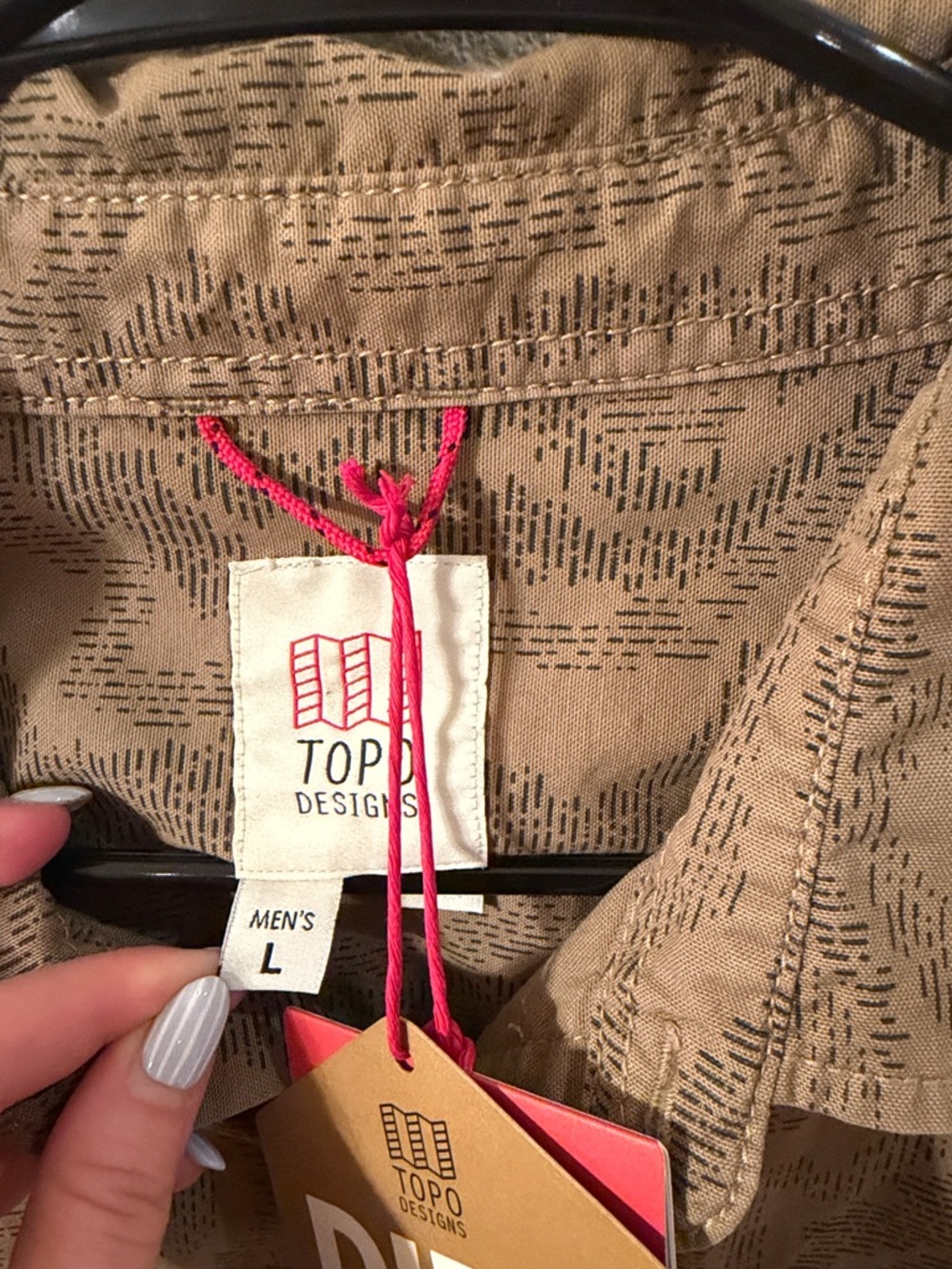 Topo Designs Men's Dirt Desert Shirt, Elmwood River Bed - Picture 6 of 7
